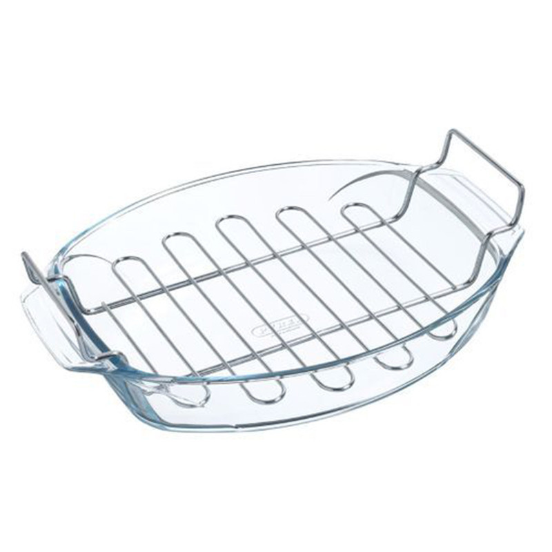 PLAT OVALE 40*28CM +GRILL PYREX IRRESISTIBLE