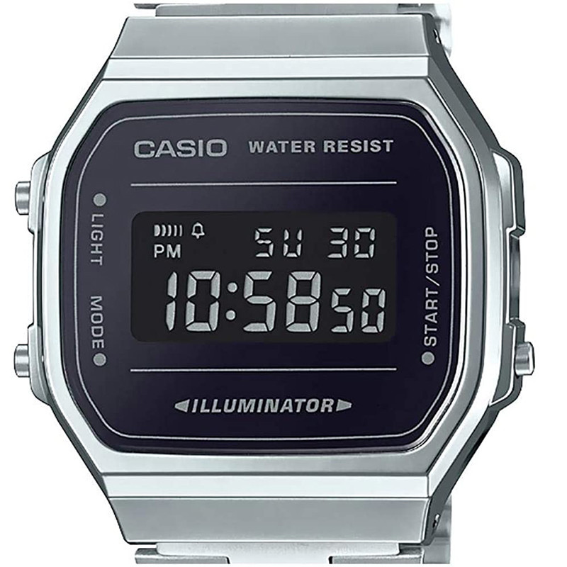 MONTRE MIXTE CASIO VINTAGE A168WEM-1DF-ARGENT