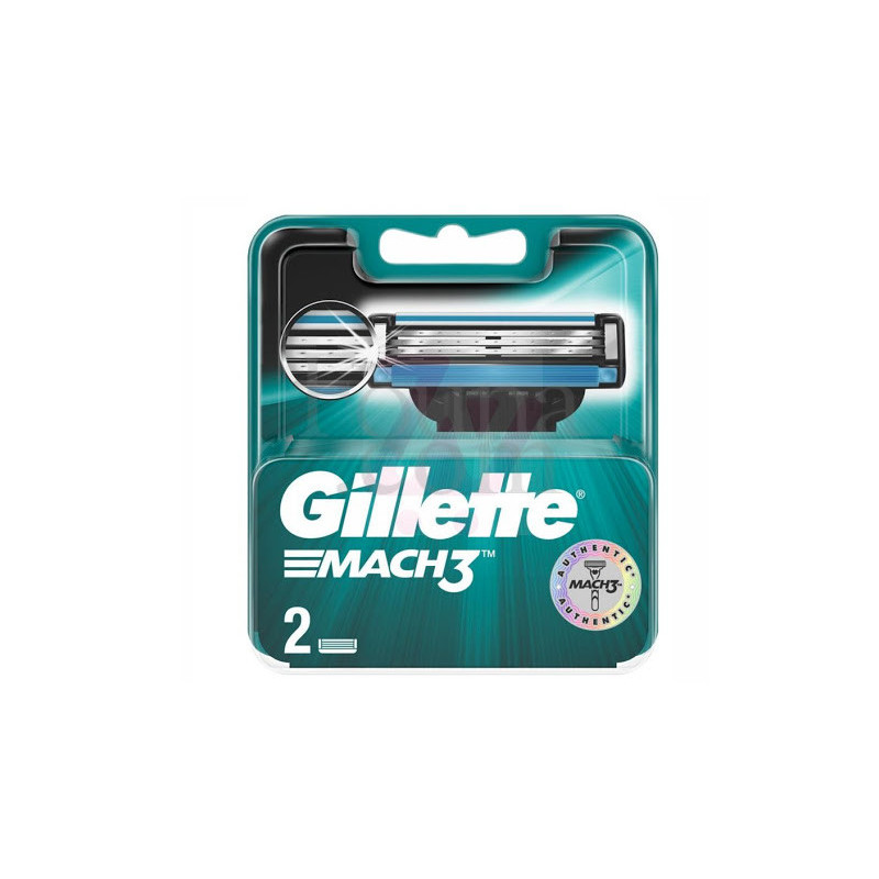 PACK DE 2 LAMES DE RASOIR GILLETTE  MACH3