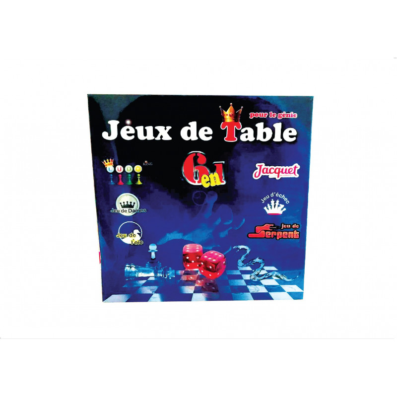 JEUX DE TABLE 6EN1