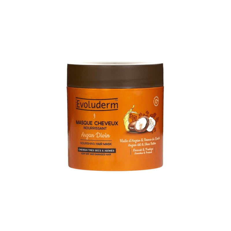 MASQUE CHEVEUX NOURRISANT ARGAN DIVIN 500ML - EVOLUDERM