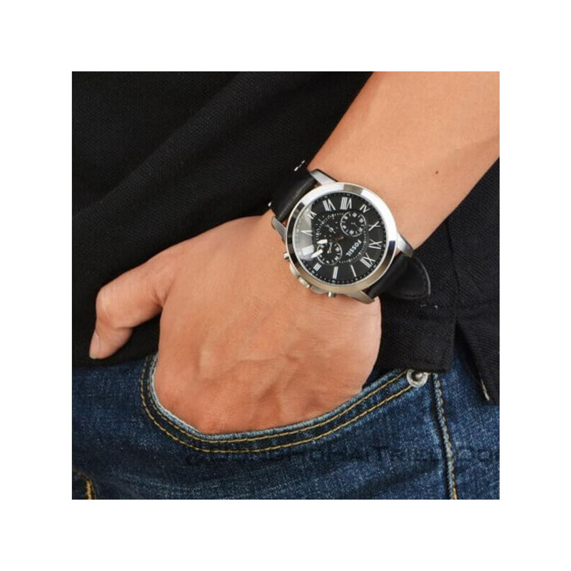 Montre Homme Noir FOSSIL FS4812IE meilleur prix spacenet.