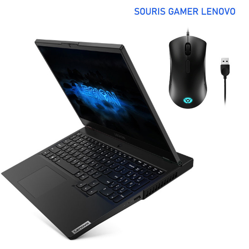 PC Portable LENOVO LEGION 5 |AMD RYZEN 7|16Go|512Go| RTX2060 6GB| Noir + Souris - 82B1008WFG PC Portable LENOVO LEGION 5 |AMD RYZEN 7|16Go|512Go| RTX2060 6GB| Noir + Souris - 82B1008WFG