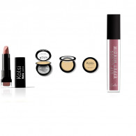 PACK KOLSI : Poudre compacte velvet + Rouge à lèvres + Lip gloss carre