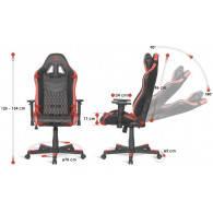 CHAISE GAMING EMPIRE MAMBA-Rouge