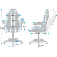 CHAISE GAMING EMPIRE RS600-BLEU CHAISE GAMING EMPIRE RS600-BLEU