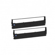 Pack de 2 Ruban Original EPSON C13S015613BA - Noir