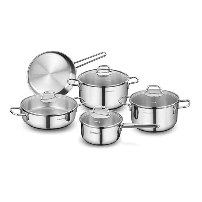 Set Cookware de 9 pièces Korkmaz Perla - Inox (A1609)
