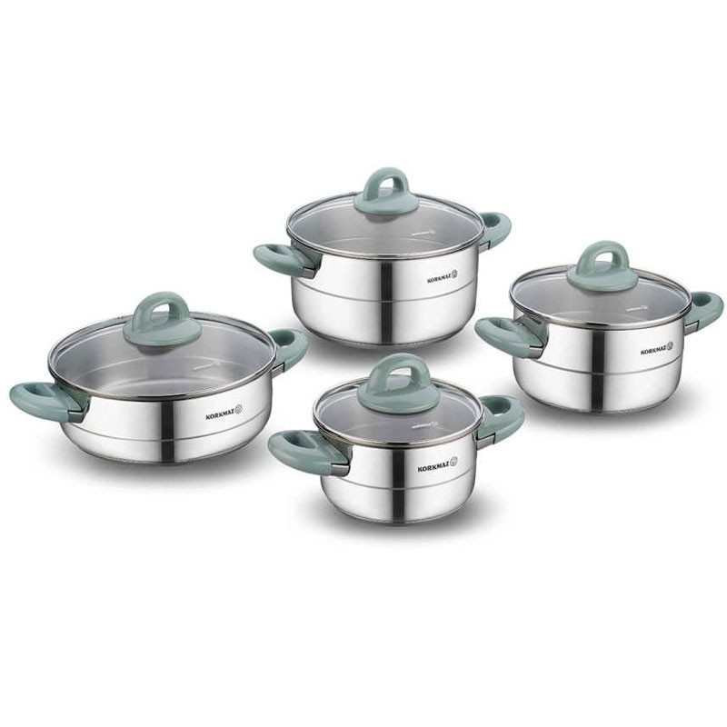 SET 8 PIÈCES KORKAMZ HERA MINTA A1087-1 INOX
