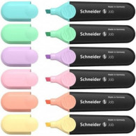 POCH/6 MARQUEURS FLUO JOB 150 COUL.PASTEL ASSORTIS