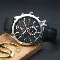 MONTRE HOMME BIGOTTI EN CUIR BG.1.10169-2 - NOIR