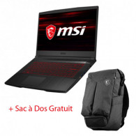 PC Portable MSI GF65 I5 9è Gén|12Go|512Go SSD|RTX 2060 6 Go|Noir + Sac à Dos (GF65THIN9SEXR-234X-12) PC Portable MSI GF65 I5 9è Gén|12Go|512Go SSD|RTX 2060 6 Go|Noir + Sac à Dos (GF65THIN9SEXR-234X-12)