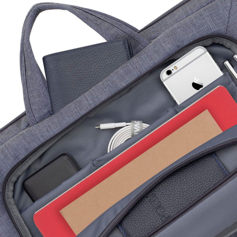 Sacoche RIVACASE 7530 Pour PC Portable 15.6"-  Gris