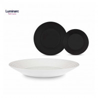 SERVICE TABLE 18PCS LUMINARC ALEXIE NOIR&BLANC