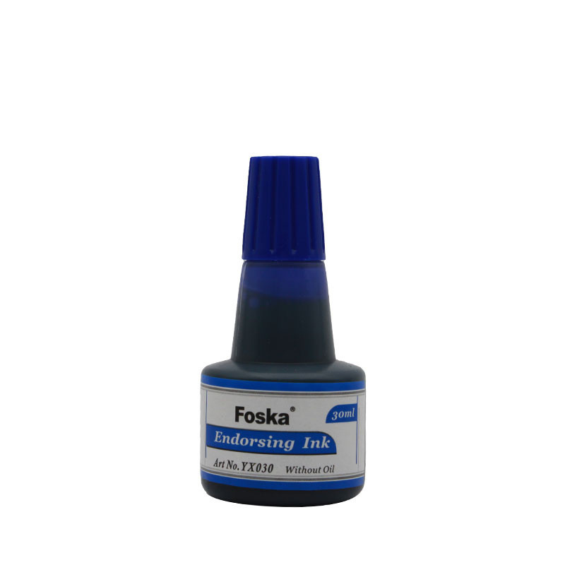 Encre à tampon 30ml Foska bleu