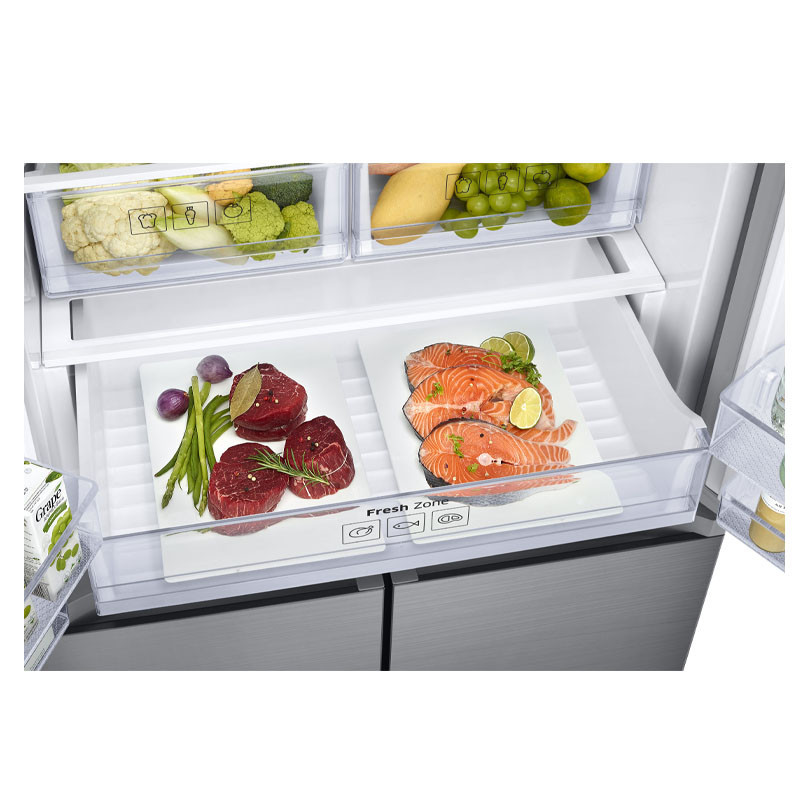 Réfrigérateur Samsung Side By Side 486 Litres NoFrost Silver(RF50K5920SL)