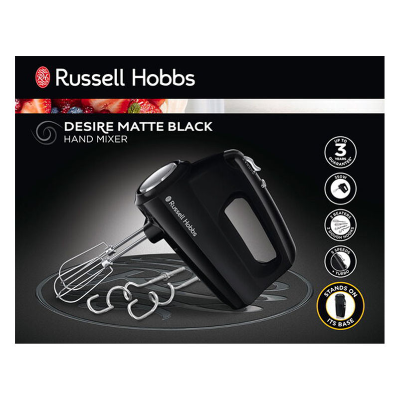 Batteur à main RUSSEL HOBBS Desire Matte Noir (24672-56)