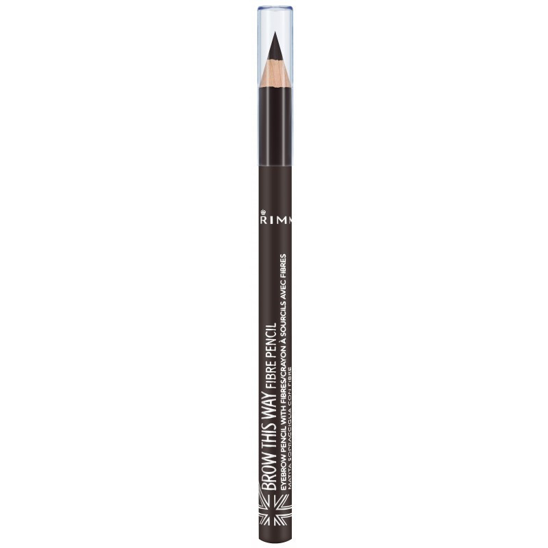 RIMMEL CRAYON SOURCILS FIBER & EYELINER N°3 - DARK BROWN