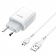 CHARGEUR SECTEUR HOCO C72A 2,1A USB VERS TYPE-C