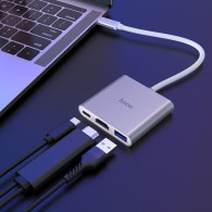 ADAPTATEUR HOCO TYPE C VERS USB 3.0 + HDMI + PD EASY USE