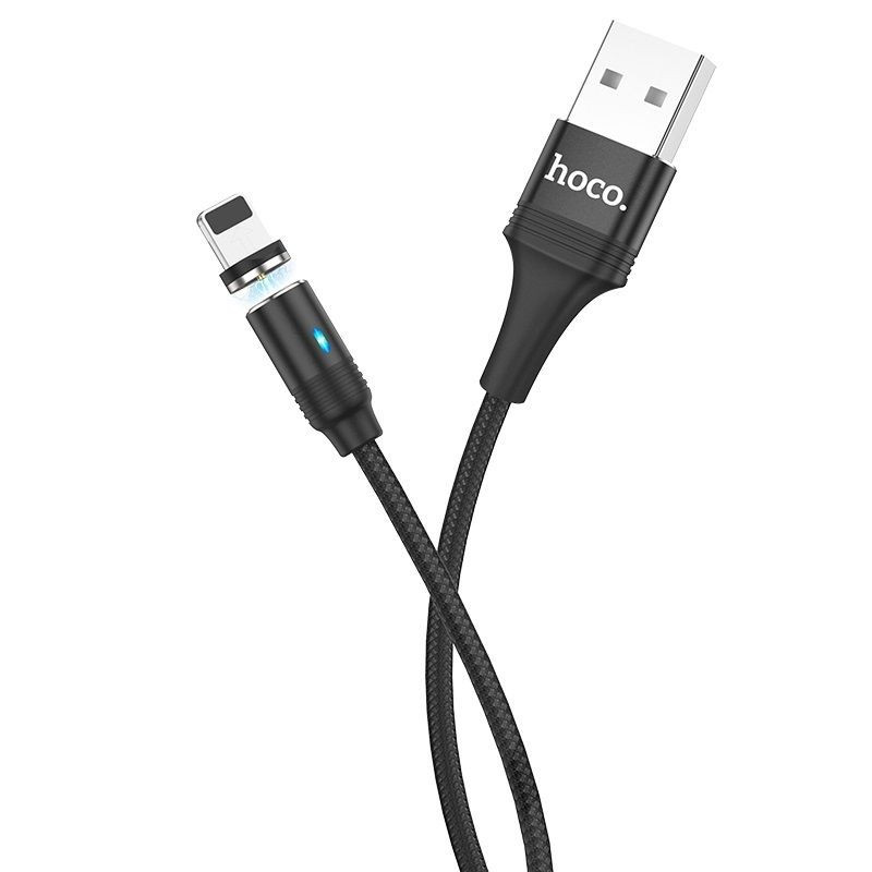 CÂBLE HOCO MAGNÉTIQUE USB VERS IPHONE U76 AVEC INDICATEUR 1,2M 2A CÂBLE HOCO MAGNÉTIQUE USB VERS IPHONE U76 AVEC INDICATEUR 1,2M 2A