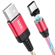 CÂBLE HOCO USB VERS TYPE-C U90 MAGNÉTIQUE AVEC LED 1M 2A