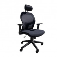 CHAISE DE DIRECTEUR MAESTRO AVEC ACCOUDOIRS BASE NOIR