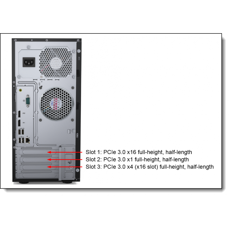 Serveur Lenovo ThinkSystem ST50 Xeon E-2124G 8Go 2To   7Y49A03XEA