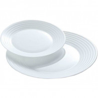 SERVICE A TABLE LUMINARC 18 PIÈCES HARENA - BLANC SERVICE A TABLE LUMINARC 18 PIÈCES HARENA - BLANC