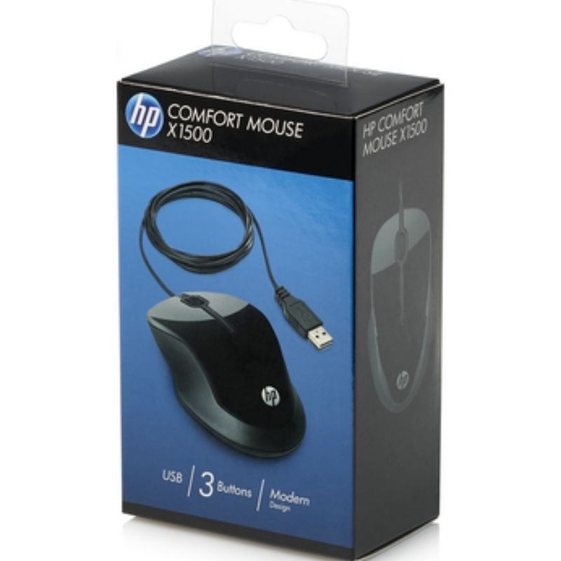 Souris Optique Filaire HP X1500 Noir ( H4K66AA)