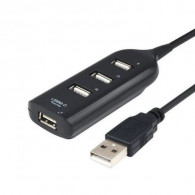 HUB 4 PORTS USB 2.0 NOIR