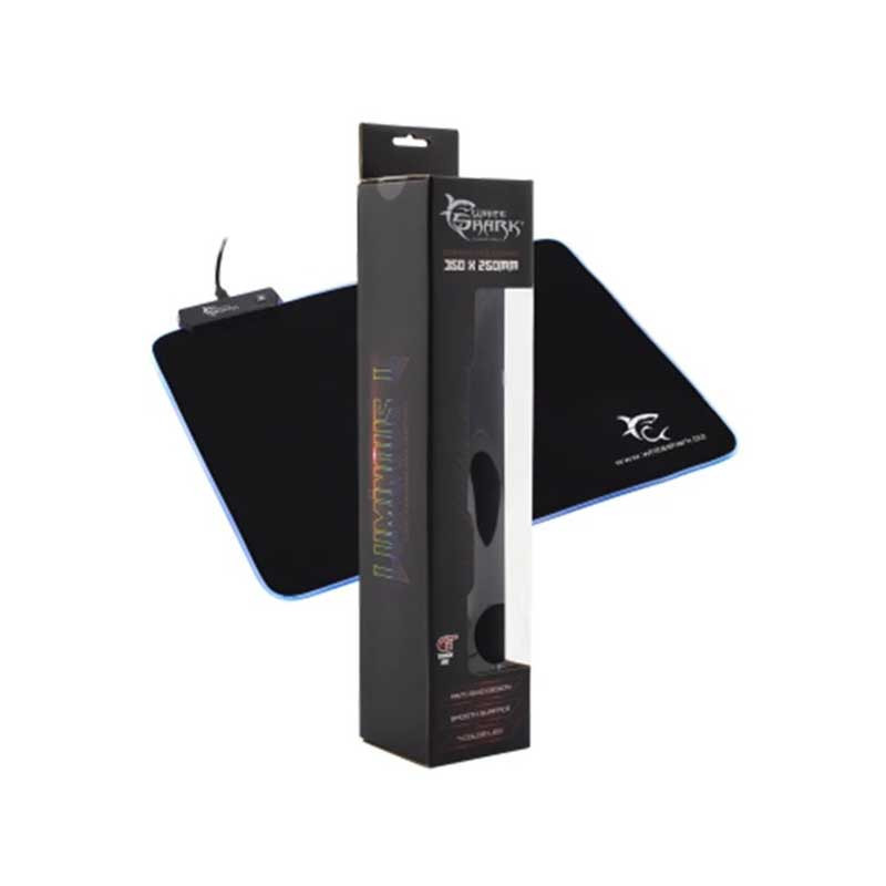 Tapis De Souris Gamer Led WHITE SHARK