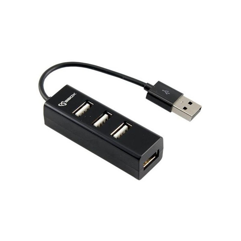 Hub USB 4 ports SBOX Noir H-204