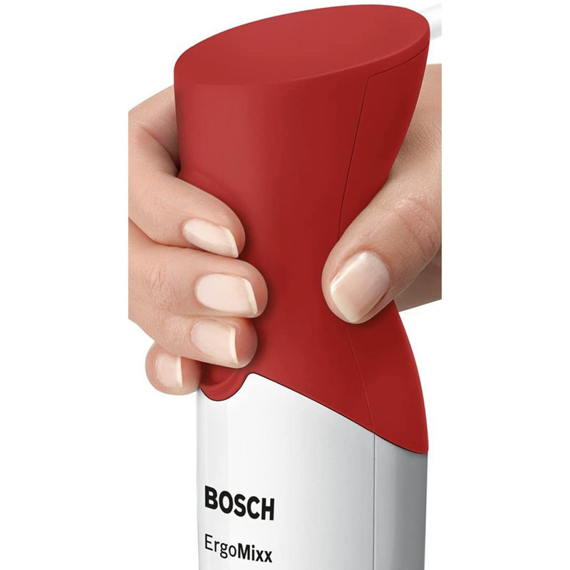 Mixeur Plongeant BOSCH 450W Blanc Et Rouge MSM64110