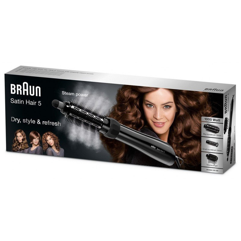 Brosse Soufflante Satin Hair 5 Braun 1000 W Noir AS530 en Tunisie