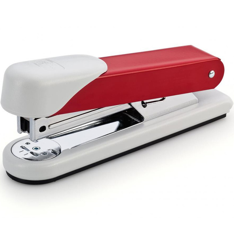 Agrafeuse De Bureau Novus E15 Rouge - Capacité 15 Feuilles - Inclut 200 Agrafes N°10 - Profondeur Agrafage 37mm