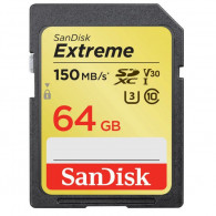 Carte Mémoire Sandisk Extreme Sdxc 64Go SDSDXV6-064G-GNCIN