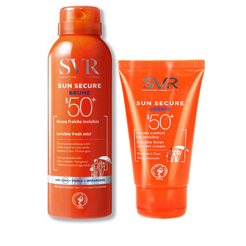 SVR ECRAN Sun Secure Crème SPF50+ & SUN SECURE Brume SPF50+ SVR ECRAN Sun Secure Crème SPF50+ & SUN SECURE Brume SPF50+