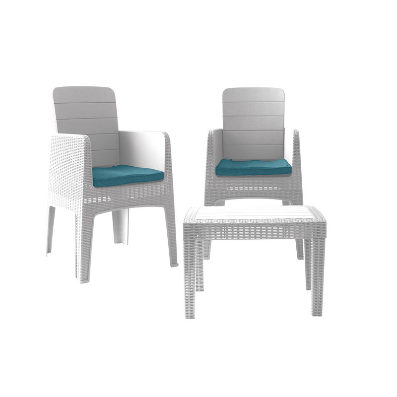 Salon De Jardin MARECHAL 2 Places - Blanc