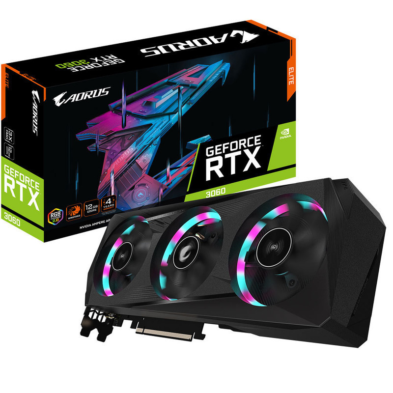 Carte Graphique Gigabyte Aorus RTX™ 3060 Elite 12G