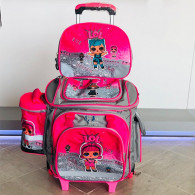 Pack Scolaire 5en1 LOL + Panier À Goûter + Chariot + Lunchbox + Trousse Pack Scolaire 5en1 LOL + Panier À Goûter + Chariot + Lunchbox + Trousse