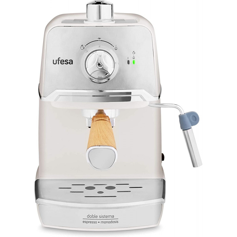 Cafetiere Expresso Et Cappuccino Crème UFESA 20BARS 850W