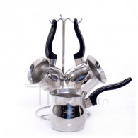 Set De Zezwa Inox 18/10 OMS Noir