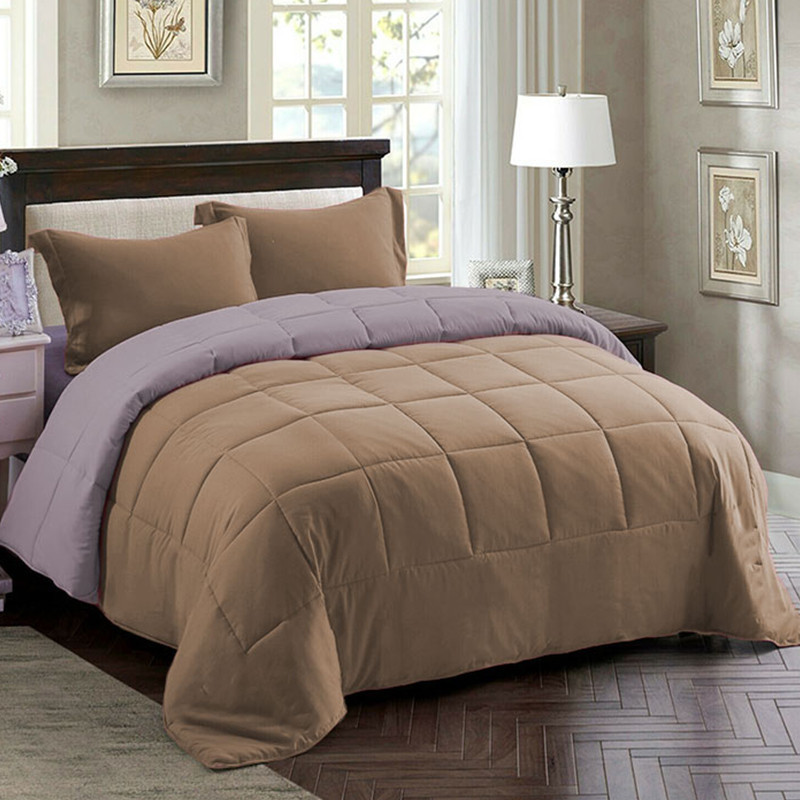Couette 2 Places Double Faces Beige Et Gris + 2 Taies D’oreillers Gratuits 220 X 240 cm Couette 2 Places Double Faces Beige Et Gris + 2 Taies D’oreillers Gratuits 220 X 240 cm