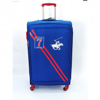 Set De 3 Valises Polo Tissu Antichoc - Bleu