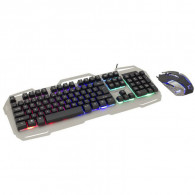 Ensemble Clavier & Souris Gamer WHITE SHARK Noir & Gris GMK-1901