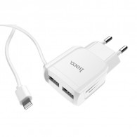Chargeur Hoco C59a IPhone 2.1A Blanc