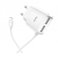 Chargeur Hoco C59a IPhone 2.1A Blanc
