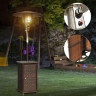 Chauffage De Terrasse PATIO Avec Meuble En Rotin