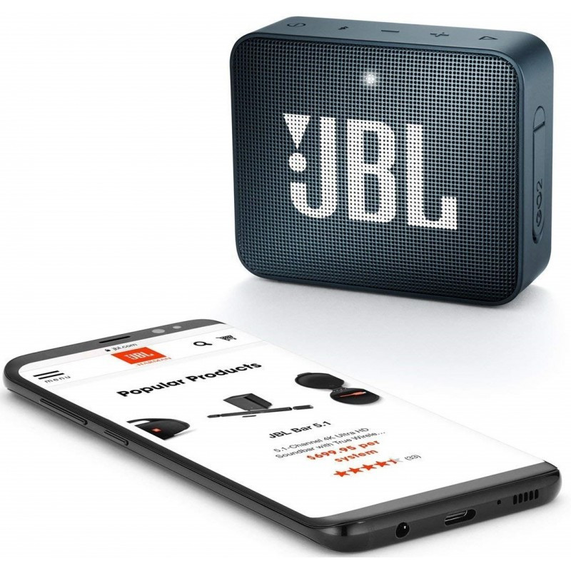 Haut Parleur Portable Bluetooth JBL GO 2 Étanche Bleu Marine